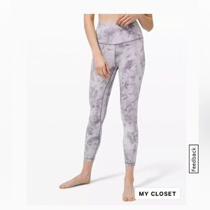 Lululemon gray Diamond Dye stargaze align leggings 25”